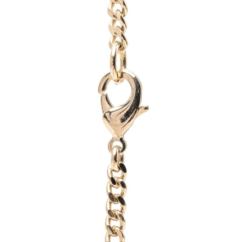 CHANEL Gold Pearl Logo Necklace - Picture 3 of 5